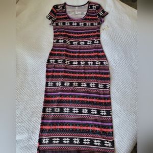 Pattern midi dress